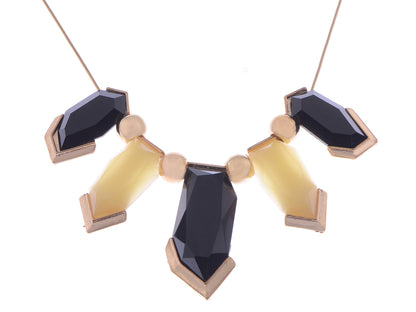 Statement Gemss Collar Necklace With Accents