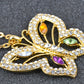 Color Glam Colorful Butterfly Pendant Necklace