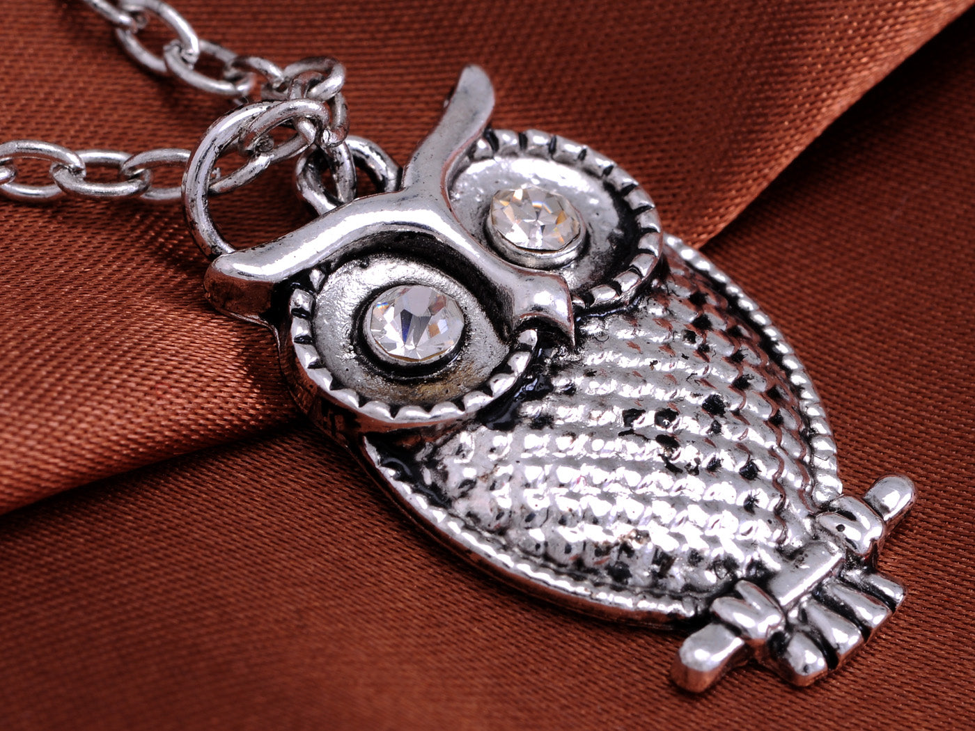 Eyes Antique Color Hoot Mister Owl Pendant Necklace