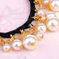 Classic And Pearls And Baubles Black Ribbon Necklace