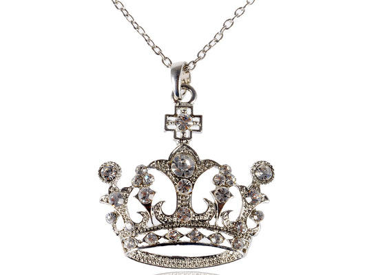 Queen Crown Princess Pendant Necklace