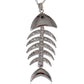 Fish Bone Skeleton Pendant Necklace