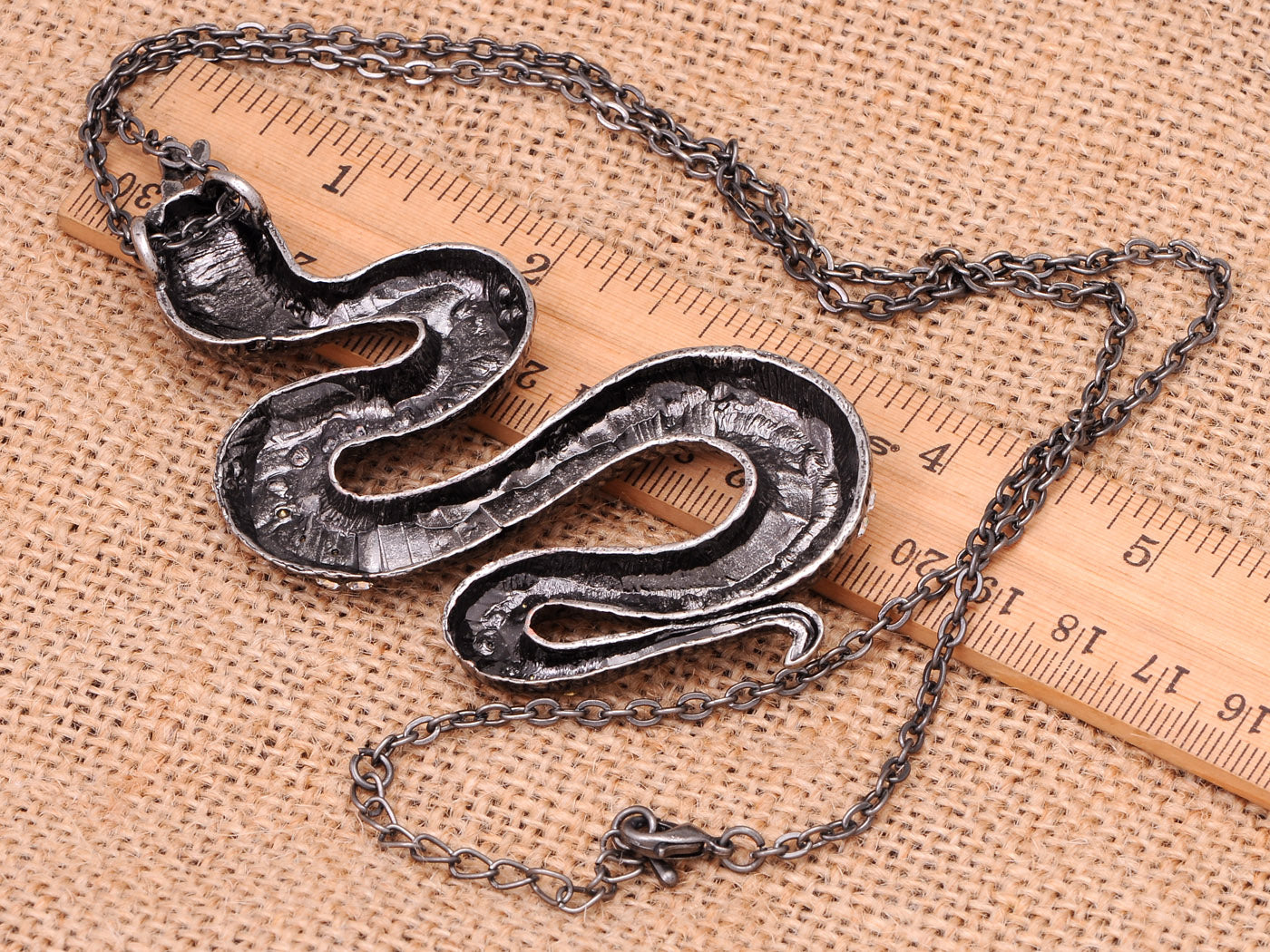 Reptile Slithering Snake Pendant Necklace