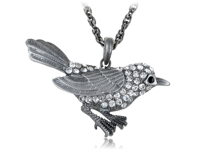 Shine Sparrow Happy Bird Pendant Necklace