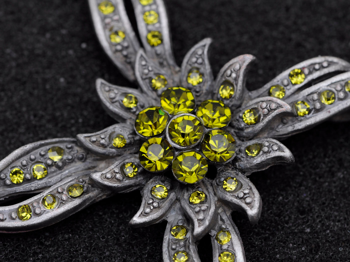 Sun Flower Olive Colorful Cross Pendant Necklace Pendant