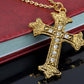 Color Holy Religious Celtic Cross Pendant Necklace