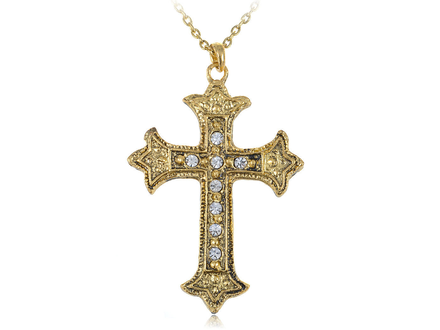 Color Holy Religious Celtic Cross Pendant Necklace