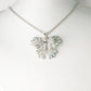 Layer Winged Flying Butterfly Big Hanging Pendant Necklace