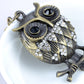 Gun Antique Vintage Fat Owl Bird Pendant Necklace