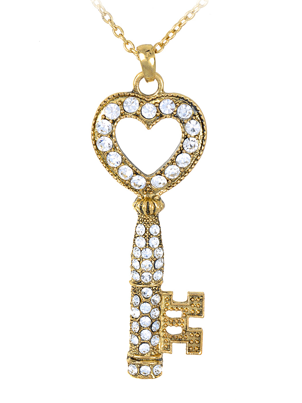Heart Key Secret Pendant Necklace