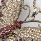 Victorian Topaz Orange Butterfly Pendant Necklace