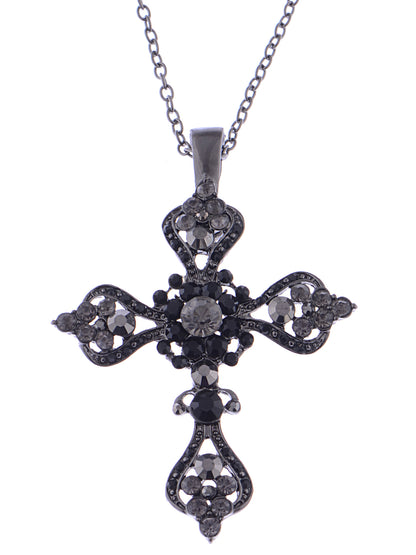 Gun Smoke Holy Religious Cross Pendant Necklace