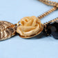 Angel Wing Rose Charm Jewelry Necklace