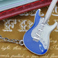 Fun Enamel Painted Rockstar Guitar Pendant Necklace