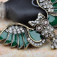 Antique Open Winged Owl Pendant Necklace