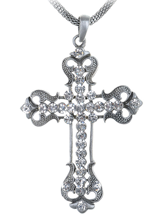 Beautiful Intricate Cross Pendant Necklace