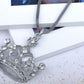 Queen Crown Princess Pendant Necklace