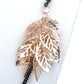 Able Leaf Plant Cluster Bunch Double Stranded Necklace