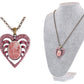 Breathtaking Rose Heart Cameo Lady Necklace Pendant