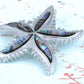 Abalone Shell Petals Pointy Edged Ninja Star Starfish Pendant