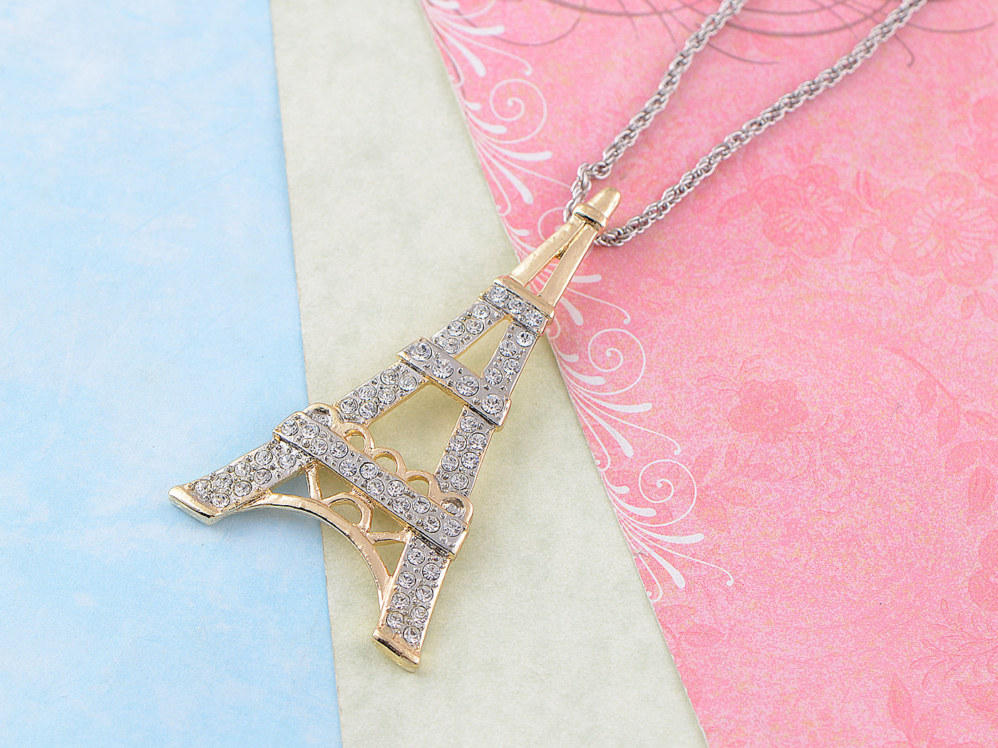 Soft Eiffel Tower Paris Pendant Necklace