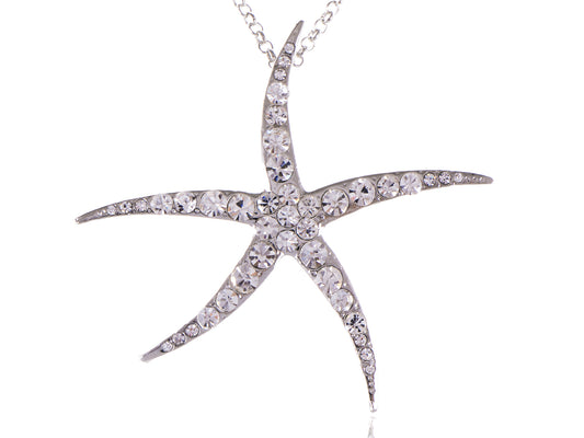 Dazzling Starfish Necklace Pendant