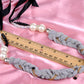 Pearl Grey Fabric Chain Jeweled Variety Platter Spicy Magic Necklace