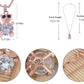 Rose Petite Bear Diamond Rhine Element Pendant Chain Necklace
