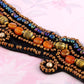 Tribal Ethnic Colorful Beaded Bib Statement Necklace