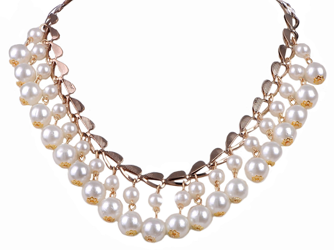 And Pearls Hearts And Baubles Drop Statement Necklace