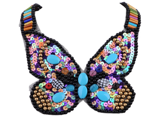 Tribal And Ethnic Colorful Beads Butterfly Statement Necklace