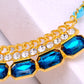 Sapphire Chain Link Collar Necklace
