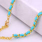 Sapphire Chain Link Collar Necklace