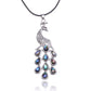 Multicoloured Studded Peacock Showtime Talent Showcase Beauty Strut Necklace