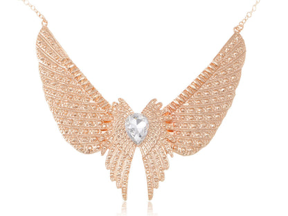 Angel Feathers Center Collar Necklace