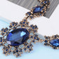 Royal Blue Sapphire Diamond Collar Necklace