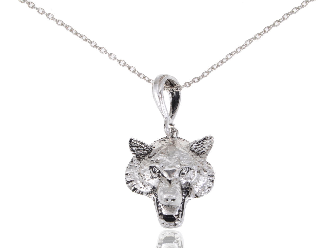 Hypnotic Fox Faced Lucky Charm Pendant Necklace