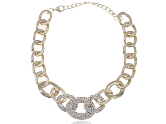 Contemporary White Looped Necklace