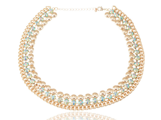 Contemporary Three Row Choker Necklace