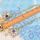 Royal Blue Gems Violet Bead Necklace