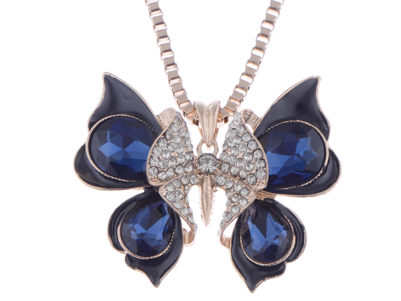 Multicolored Lonely Butterfly Wing Necklace