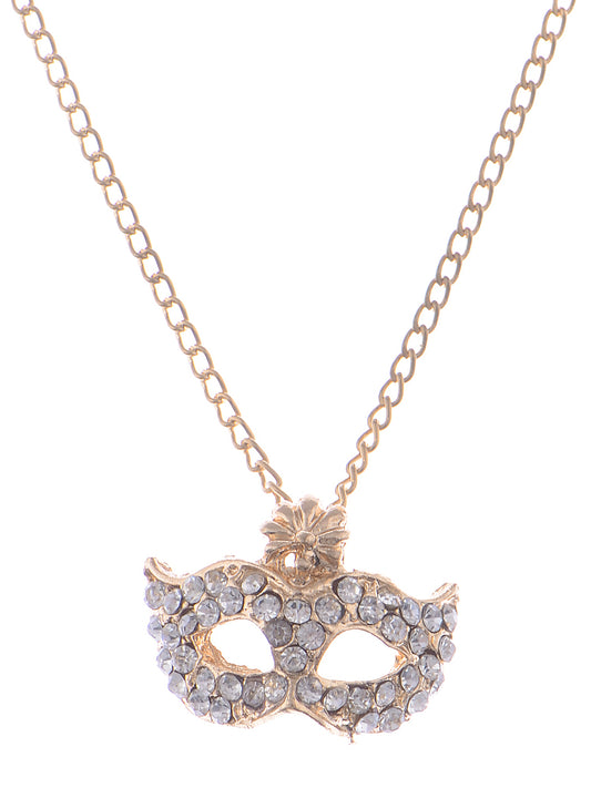 Masquerade Embellished Pendant Neclace