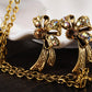 Sculpted Yellow Rose Embellished Leaves Pendant Necklace Earrings Set