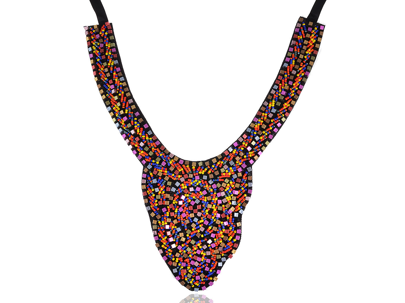 Tribal Ethnic Bohemian Beaded Bib Collar Statement Necklace For Women