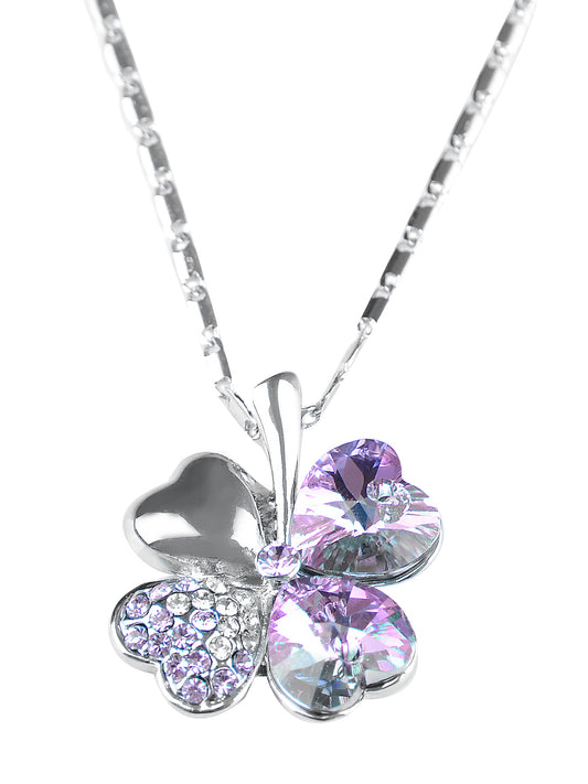 Lucky Irish Four Leaf Heart Necklace