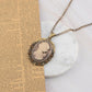 Women??S Antique Rust Gold Victorian Maiden Lady Cameo Pendant Necklace