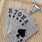 Ace Of Spades Royal Flush Playing Cards Pendant Vegas Good Luck Necklace