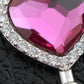Pink Elements Key To Heart Pendant 925 Silver Chain Necklace Gift
