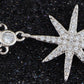 Star Pendant 925 Silver Chain Zircon Statement Necklace