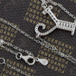 925 Silver Chain Zircon 26 Alphabet Initial Letter Pendant Necklace